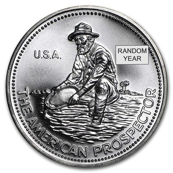 1 oz Silver Round - Engelhard Prospector (Random Year) 1 oz Silver Round - Engelhard Prospector (Random Year)